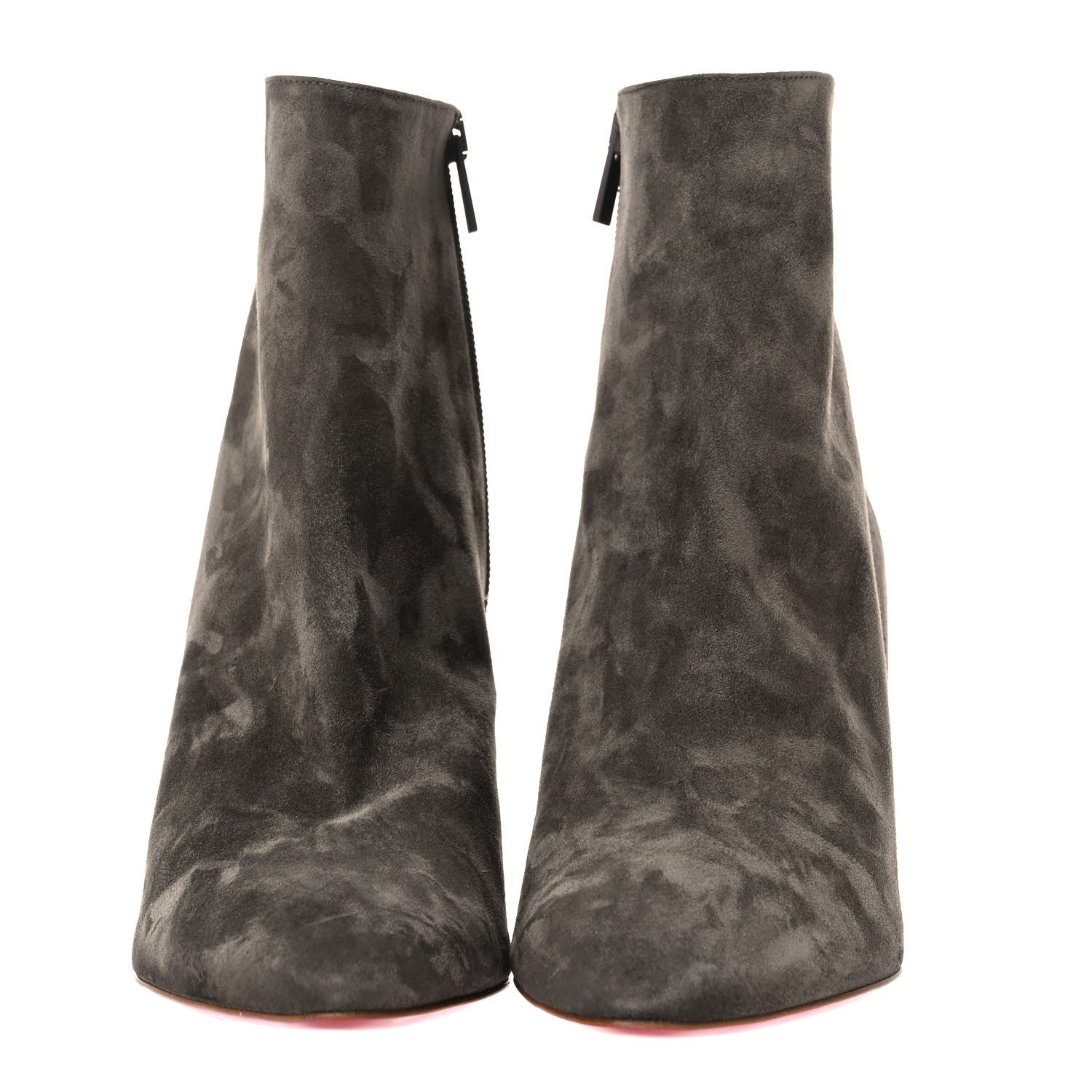 Christian Louboutin Suede So Eleonor Ankle Booties 39.5 Gray 2 of 17