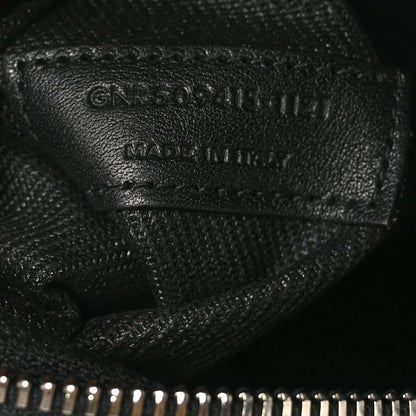 Saint Laurent Linen Calfskin Rive Gauche Tote Black 7 of 10