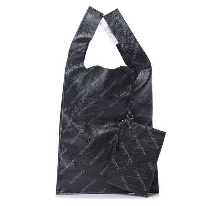Balenciaga Agneau Arena Allover Logo M Supermarket Shopper Gris Crayon Gris 1 of 12