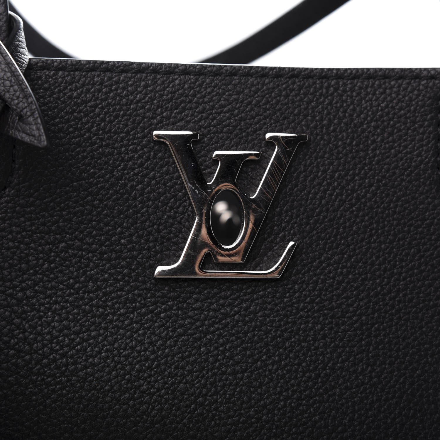 Louis Vuitton Calfskin Lockme Cabas Black 11 of 14