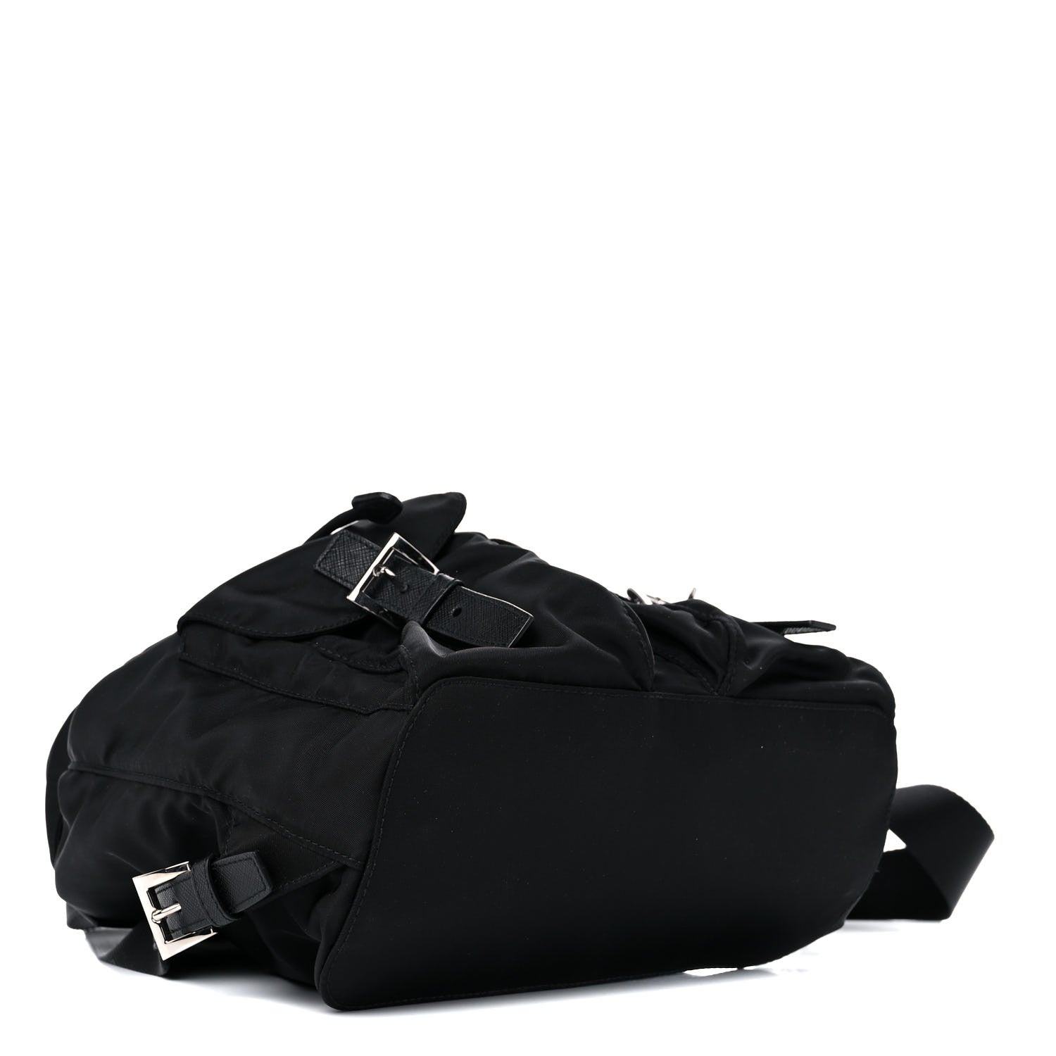 Prada Tessuto Nylon Saffiano Small Backpack Black 3 of 6