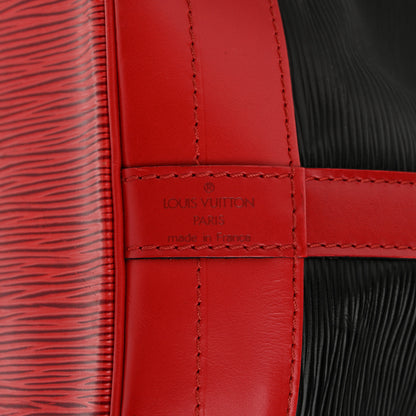 Louis Vuitton Epi Bi-Color Noe Castillan Red Black 8 of 12