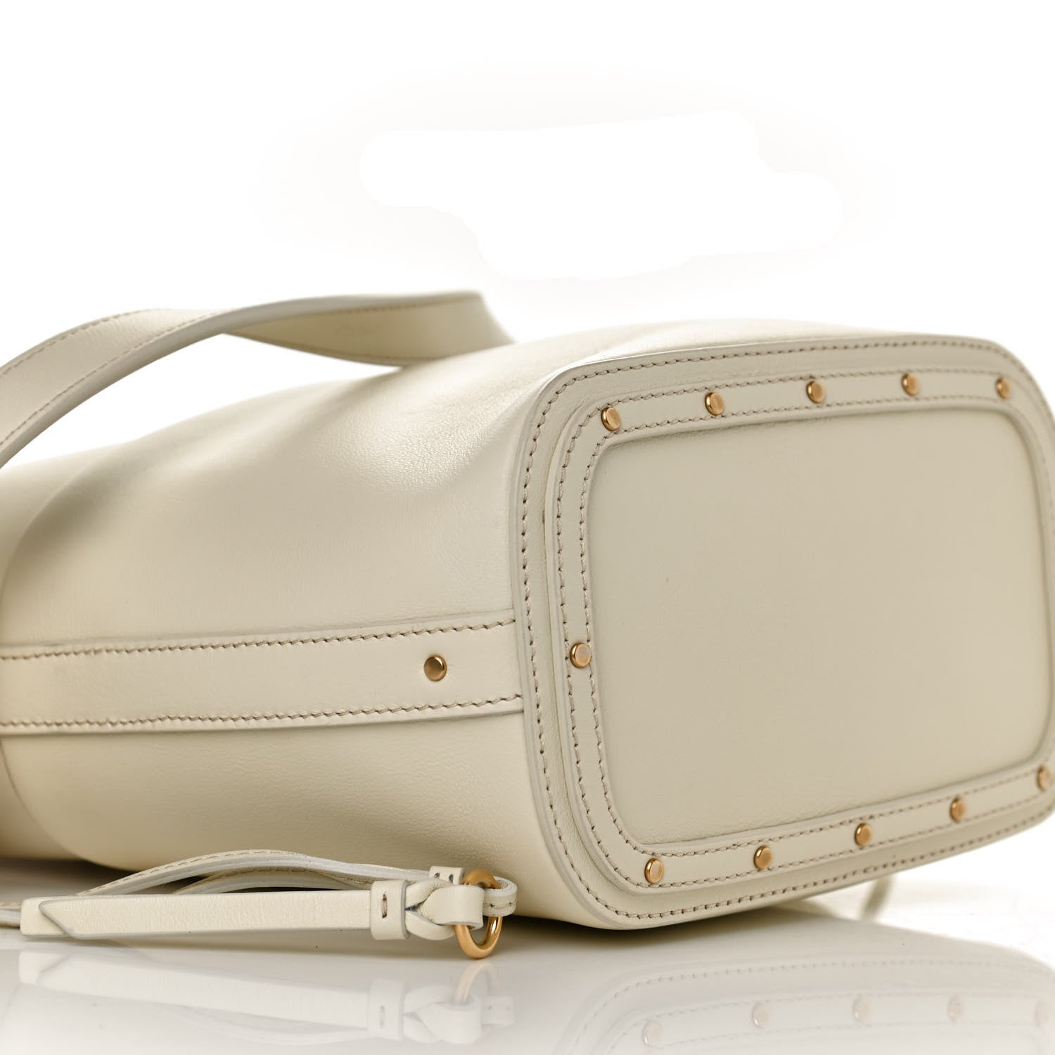 Chloe Smooth Calfskin Small Roy Bucket Bag Natural White 9 of 12