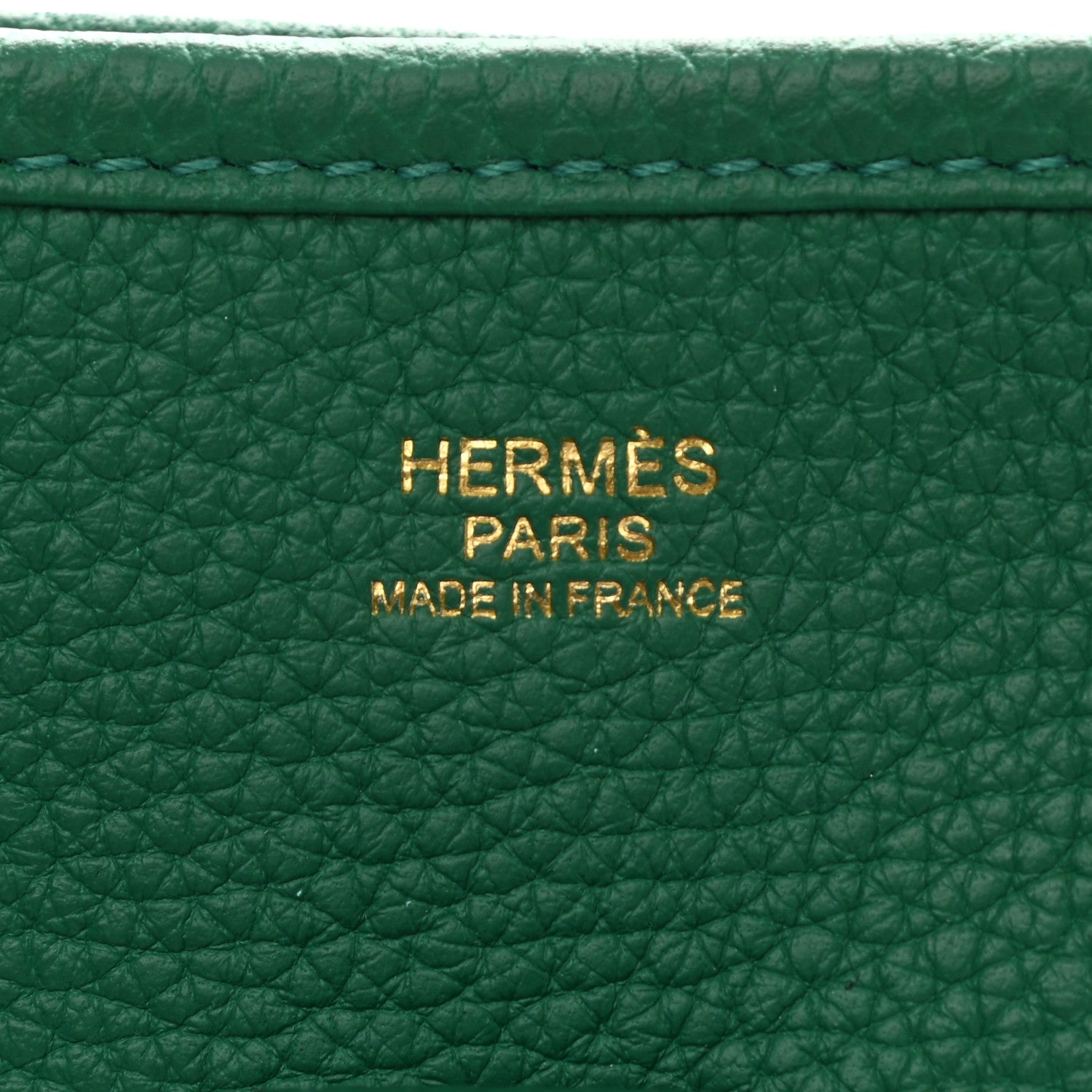 Hermes Taurillon Clemence Evelyne III PM Vert Vertigo 5 of 9
