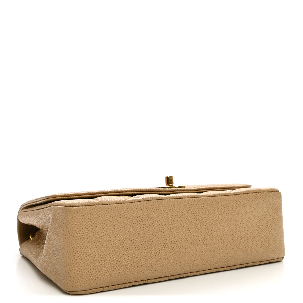 Chanel Caviar Quilted Medium Single Flap Beige 4 of 13