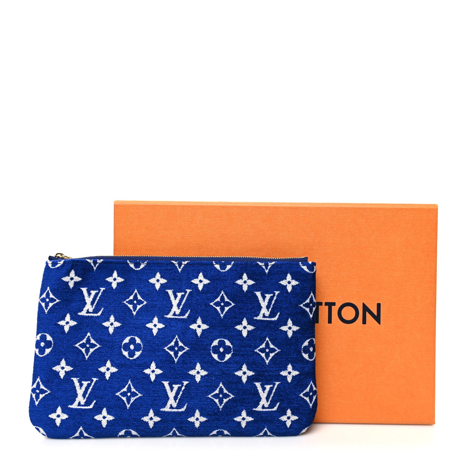 Louis Vuitton Jacquard Velvet Monogram LV Match Neverfull MM GM Pochette Blue 11 of 11