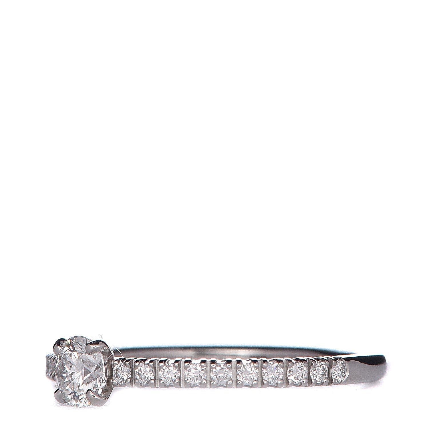 Cartier Platinum Diamond .19ct Engagement Ring 47 4 3 of 6