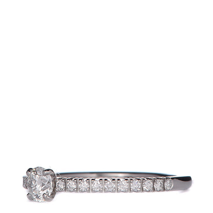 Cartier Platinum Diamond .19ct Engagement Ring 47 4 3 of 6
