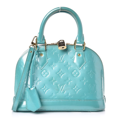 Louis Vuitton Vernis Alma BB Blue Lagon 1 of 24