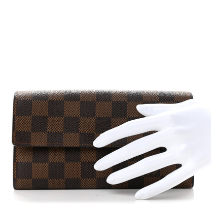 Louis Vuitton Damier Ebene Sarah Wallet 2 of 8