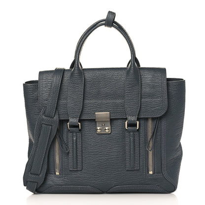 3.1 Phillip Lim Textured Calfskin Medium Pashli Satchel Grey 1 of 7
