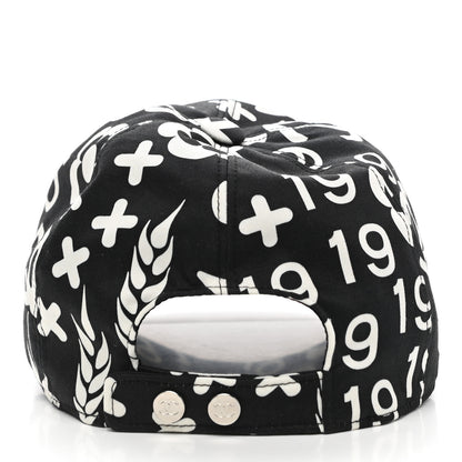 Chanel Cotton Cap Hat Black White 6 of 8