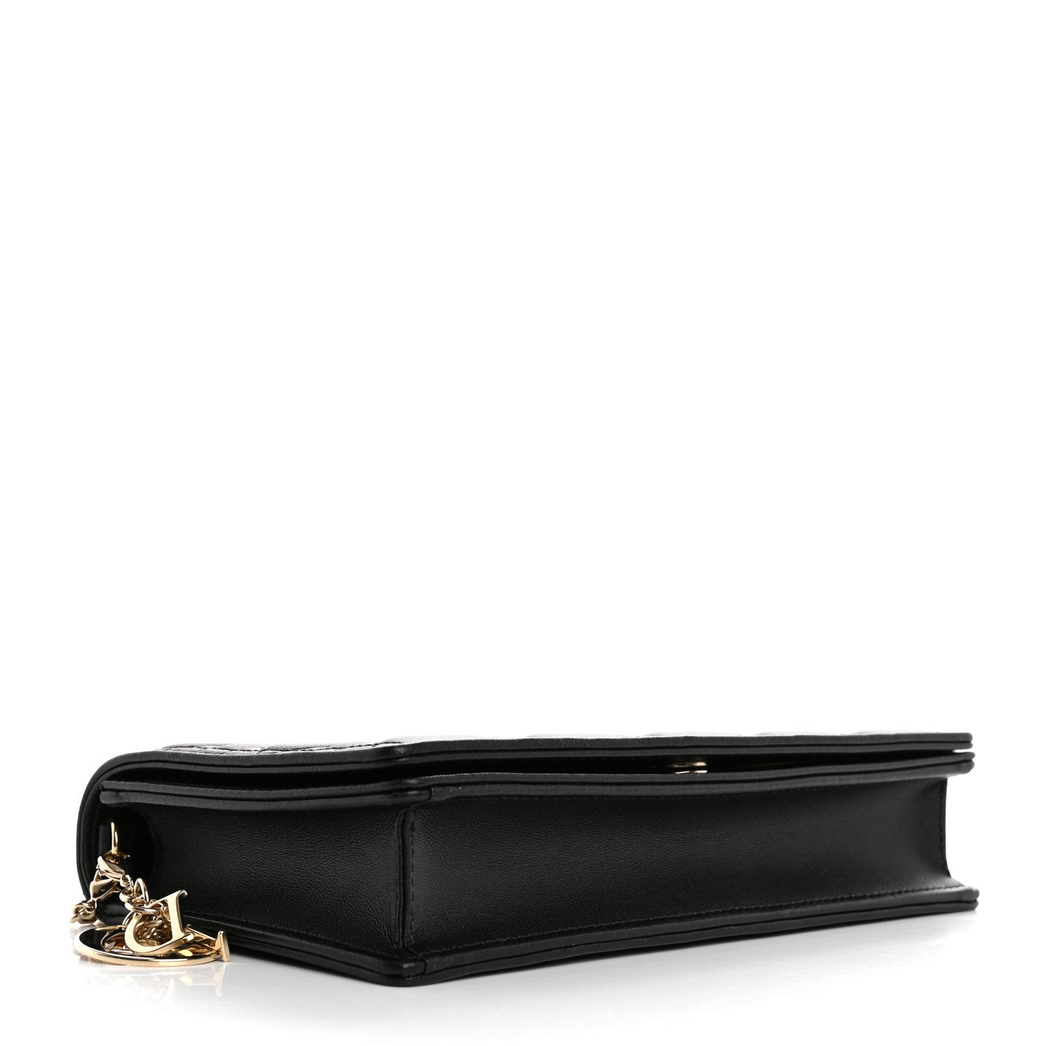 Christian Dior Lambskin Cannage Lady Dior Pouch Black 5 of 13