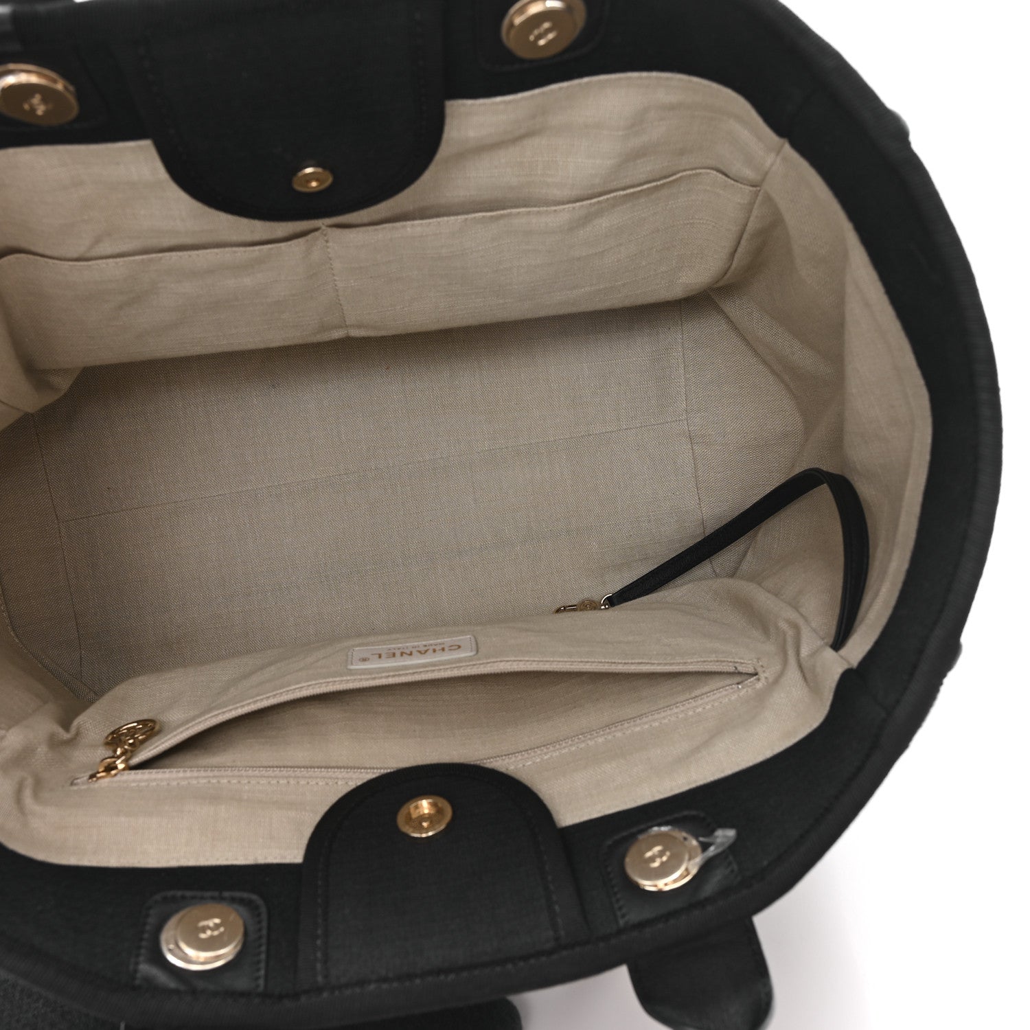 Chanel Mixed Fibers Medium Deauville Tote Black 6 of 13