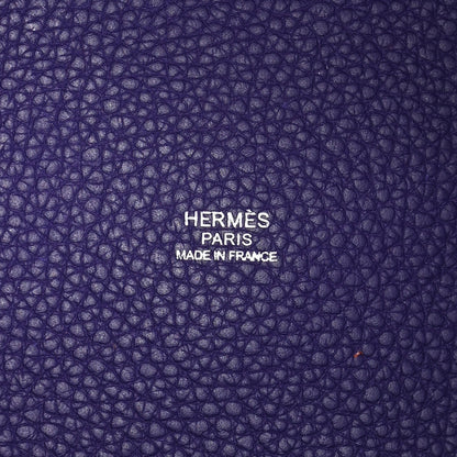 Hermes Taurillon Clemence Picotin Lock 26 GM Iris 5 of 11