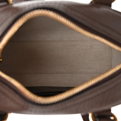 Gucci GG Supreme Monogram Textured Dollar Calfskin Web Mini Ophidia Top Handle Bowler Bag Beige Ebony New Acero 5 of 9