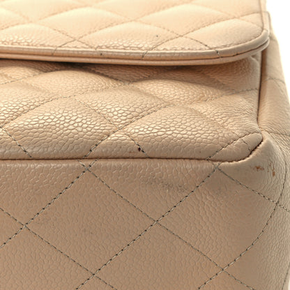 Chanel Caviar Quilted Jumbo Double Flap Light Beige 11 of 13
