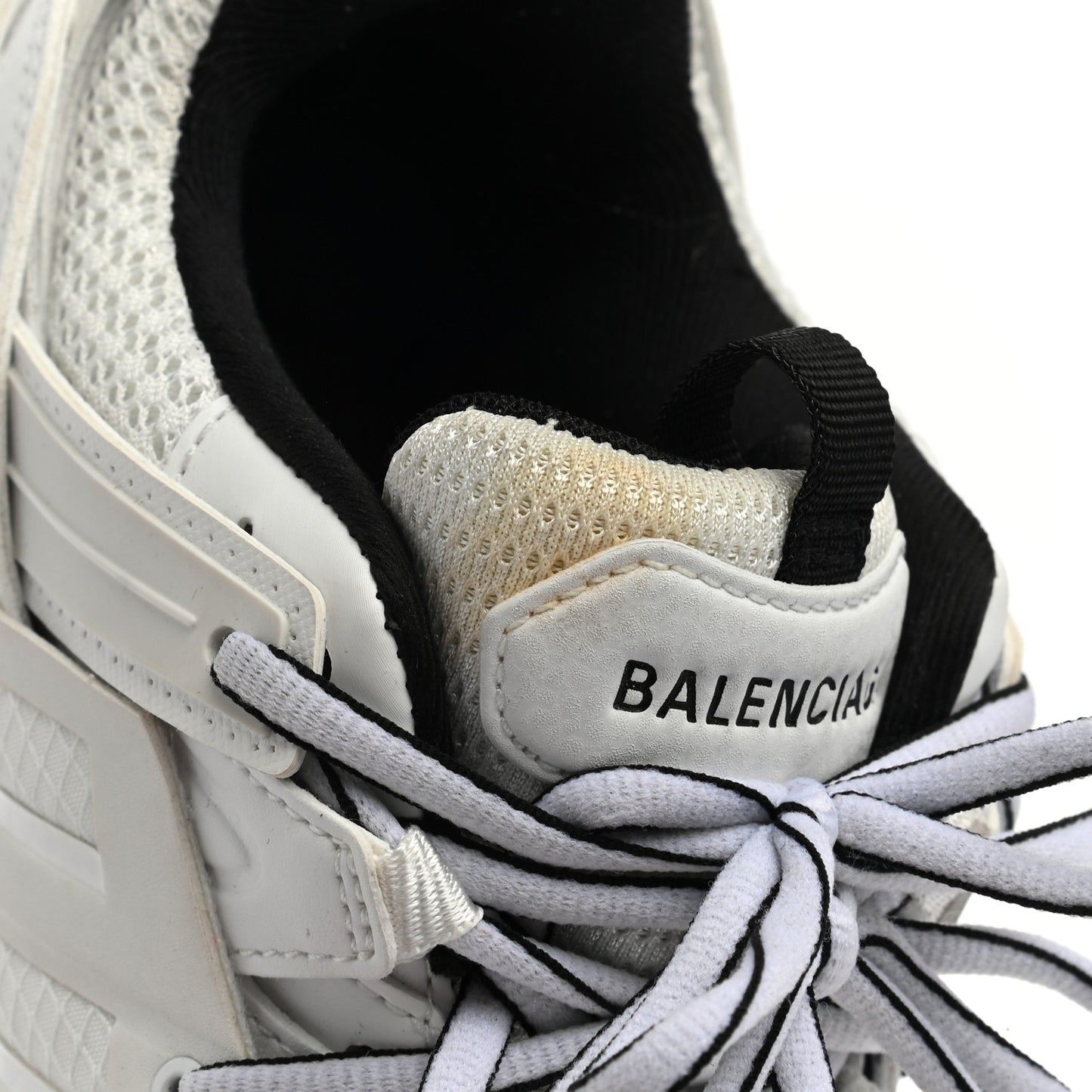 Mesh Nylon Womens Track Sneakers 39 White