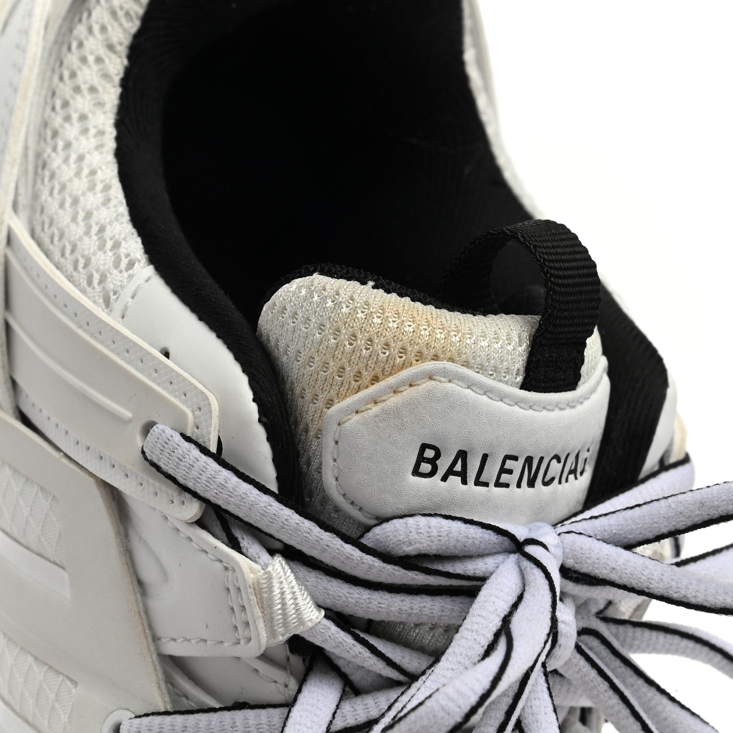 Balenciaga Mesh Nylon Womens Track Sneakers 39 White 9 of 10
