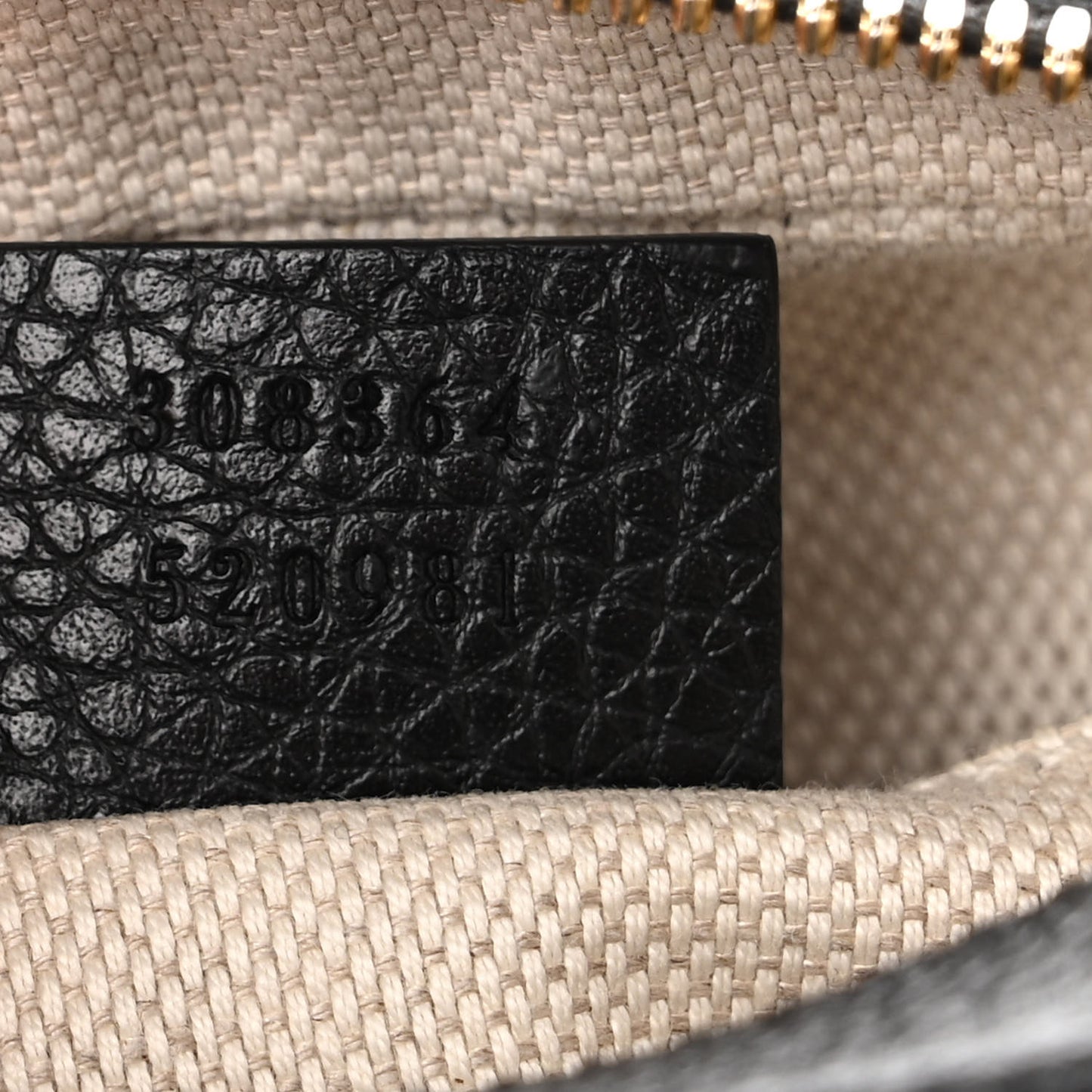 Pebbled Calfskin Small Soho Disco Bag Black