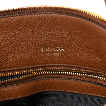 Prada Vitello Daino Shopping Tote Brown 7 of 15