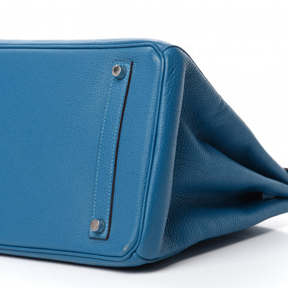 Hermes Togo Birkin 35 Bleu Azteque 7 of 17