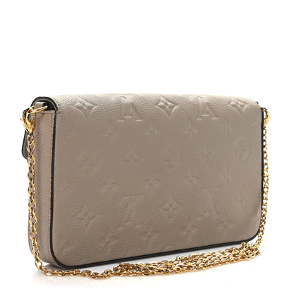 Louis Vuitton Empreinte Pochette Felicie Chain Wallet Tourterelle 3 of 8
