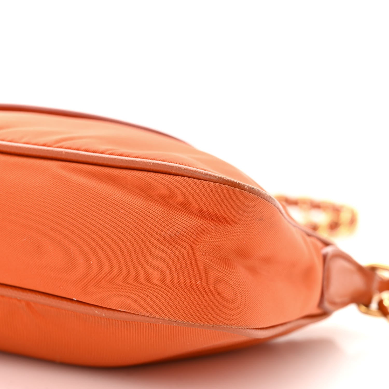Prada Tessuto Nylon Saffiano Crossbody Bag Papaya 11 of 14