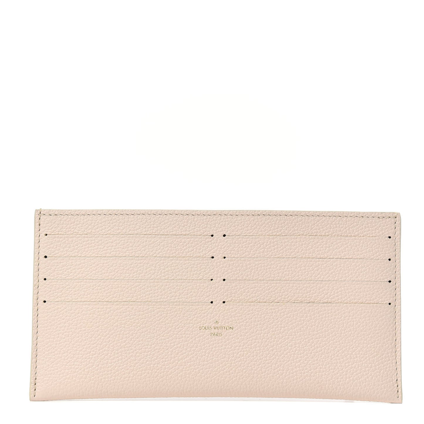 Calfskin Felicie Chain Wallet Card Holder Insert Cream