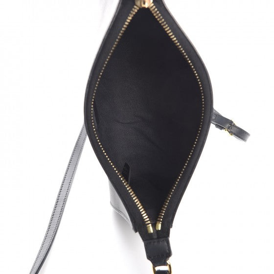 Fendi Vitello Baltico Mini Pouch Crossbody Pouch Black 5 of 8