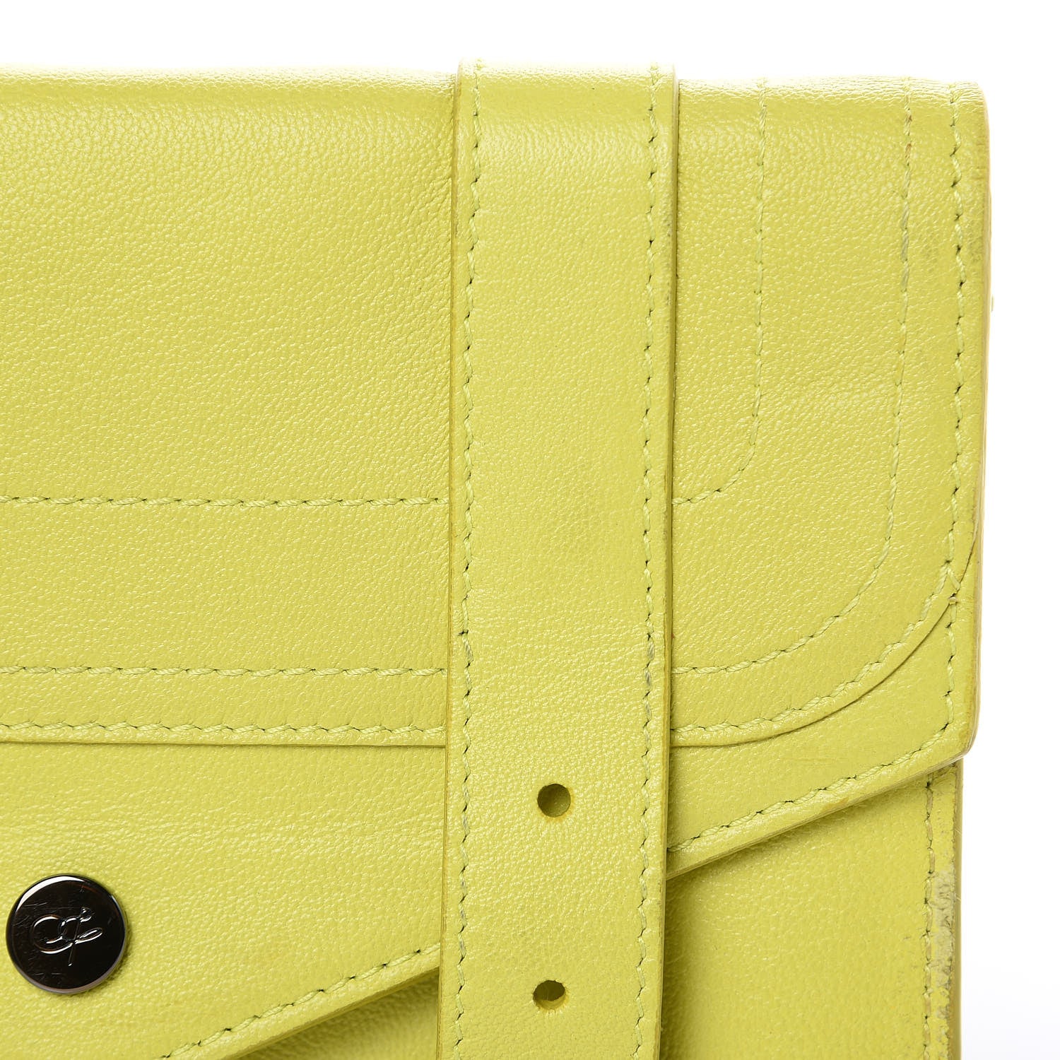 Proenza Schouler Lambskin PS1 Large Chain Wallet Sunshine 9 of 15