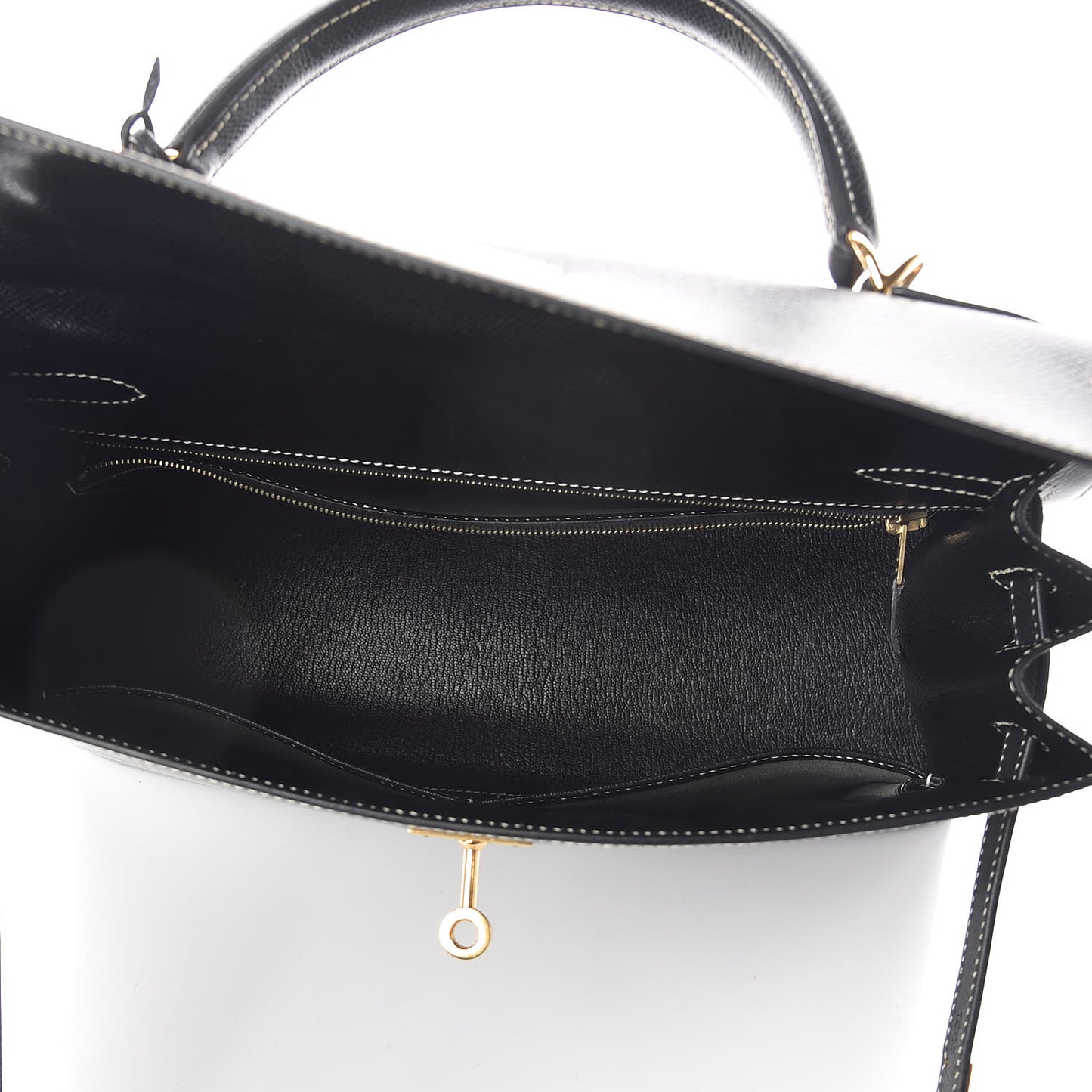 Veau Grain Lisse Kelly Sellier 32 Black