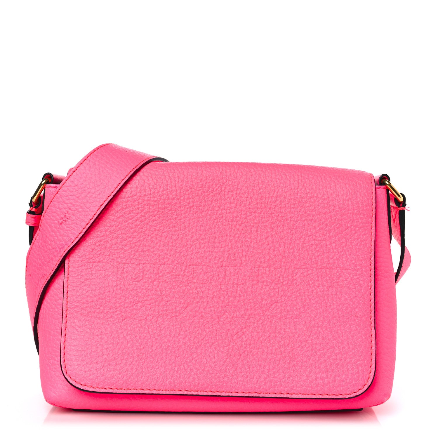 Burberry Calfskin Smooth Grain Small Burleigh Crossbody Bag Neon Pink 1 of 10