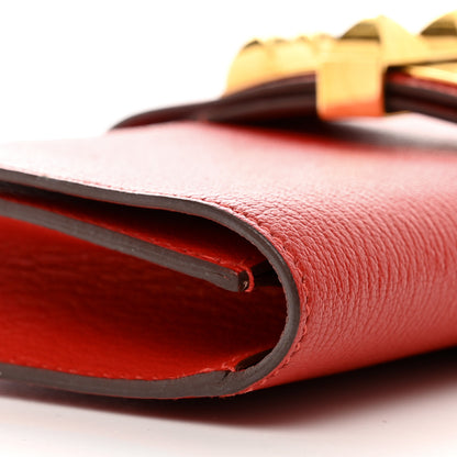 Hermes Chevre Mysore Medor 23 Clutch Rouge Tomate 9 of 9