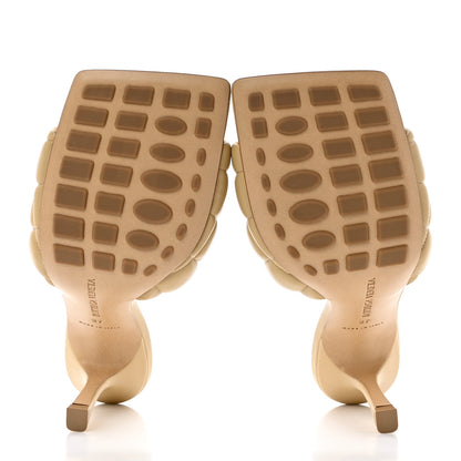 Bottega Veneta Nappa Matelasse Padded Mule Sandals 37 Cane Sugar 5 of 8