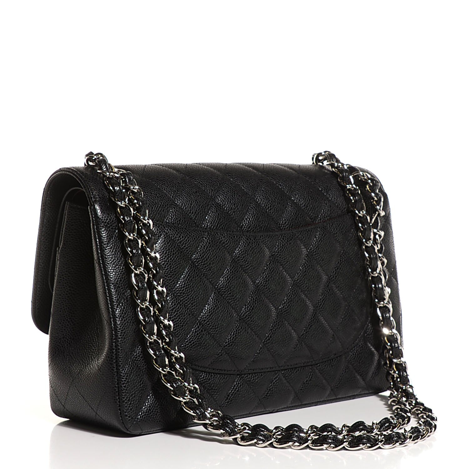 Chanel Caviar Quilted Jumbo Double Flap Black 3 of 10