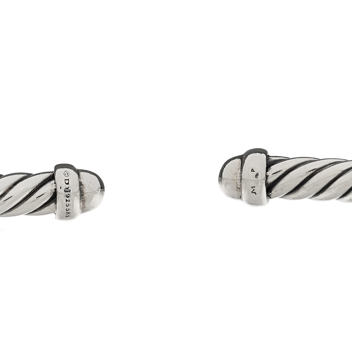 Sterling Silver 14K Yellow Gold 4mm Cable Classics Bracelet