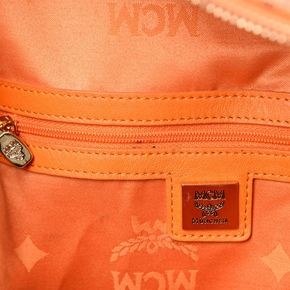 MCM Visetos Side Stud Large Stark Backpack Orange 12 of 21