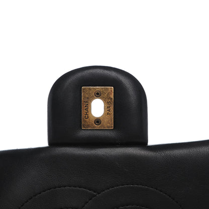 Chanel Glazed Calfskin Castle Rock Medium Flap Black 5 of 8