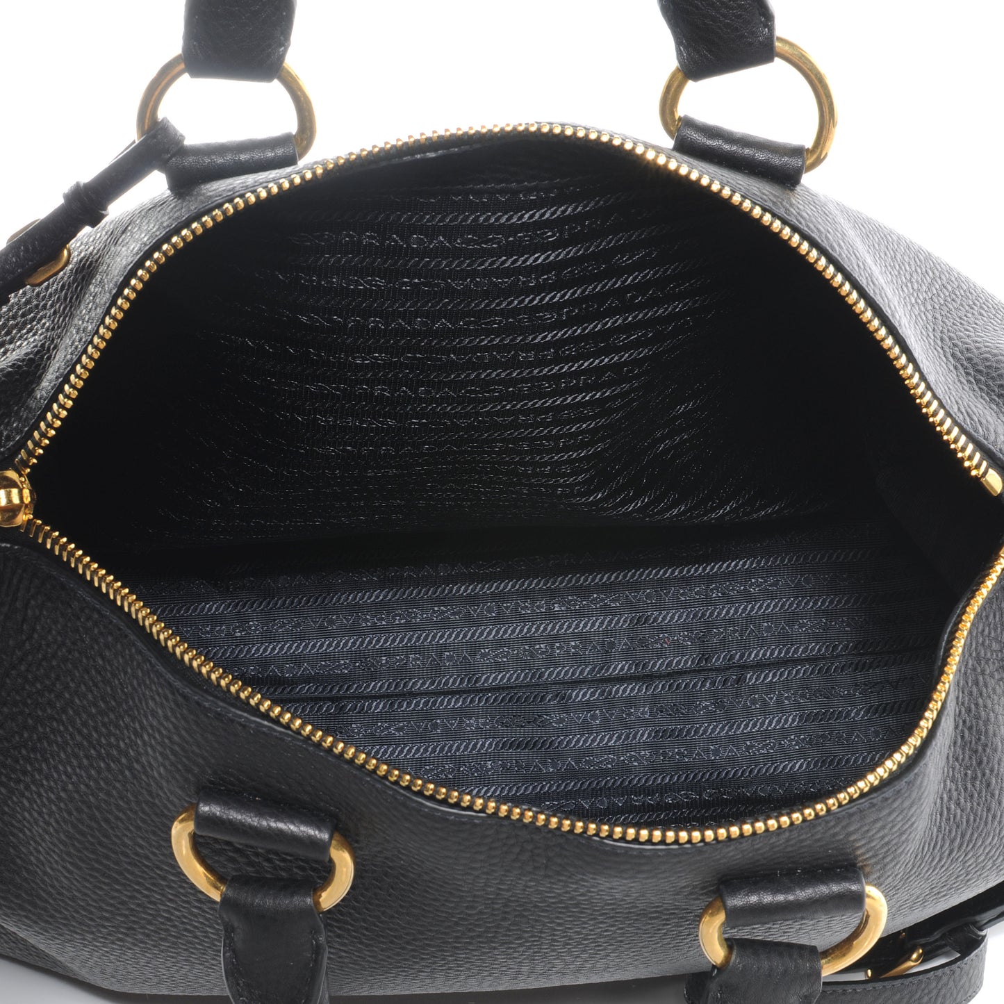 Vitello Daino Shoulder Bag Nero Black