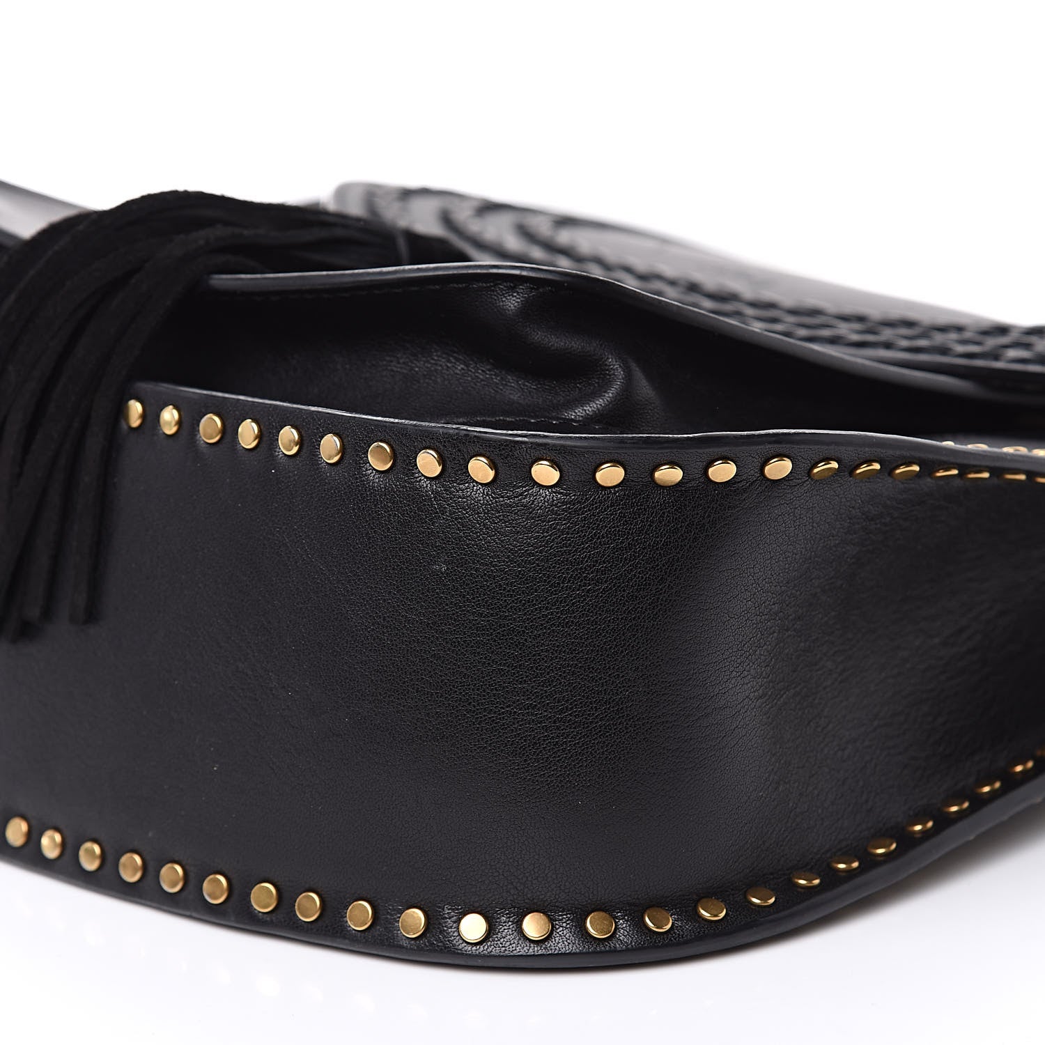 Chloe Calfskin Braided Medium Hudson Shoulder Bag Black 9 of 16