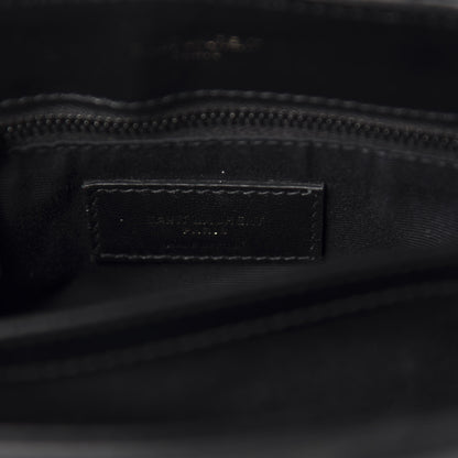 Saint Laurent Calfskin Y Quilted Monogram Toy Loulou Crossbody Bag Black 10 of 13