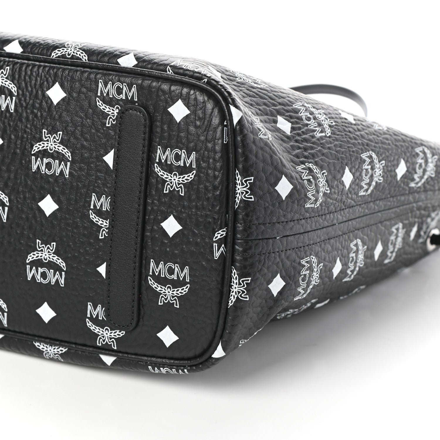 MCM Visetos Medium Project Reversible Shopper Tote Black 14 of 14