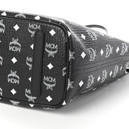 MCM Visetos Medium Project Reversible Shopper Tote Black 14 of 14