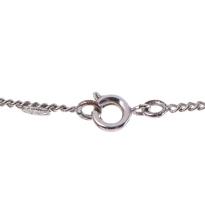 Chanel Crystal Timeless CC Necklace Silver 5 of 6