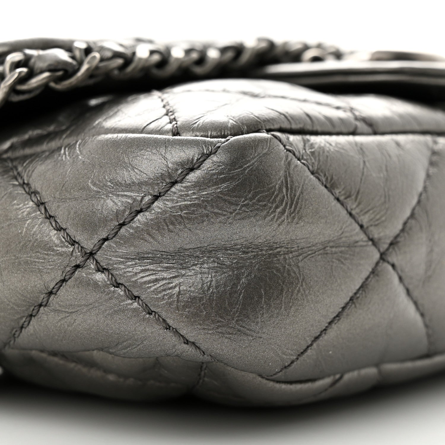 Chanel Calfskin Mini Chain Me Flap Dark Grey 9 of 12