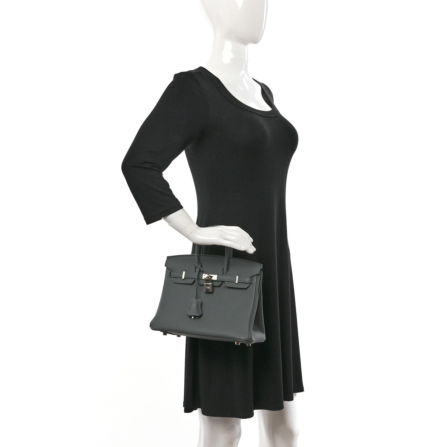Hermes Togo Birkin 25 Vert Amande 2 of 11