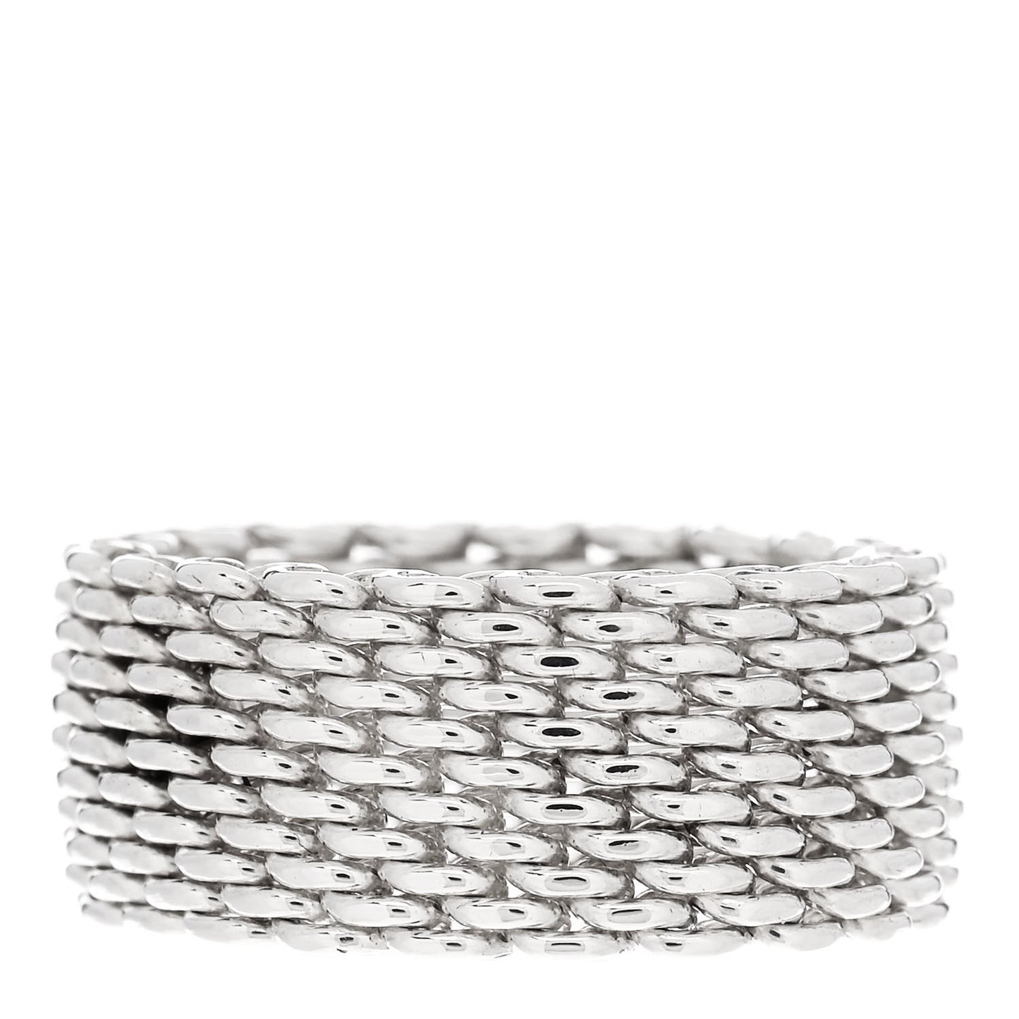 Sterling Silver Somerset Mesh Ring 56 7.5