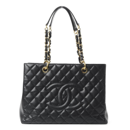 Chanel Caviar Quilted Grand Shopping Tote GST Black 1 of 9