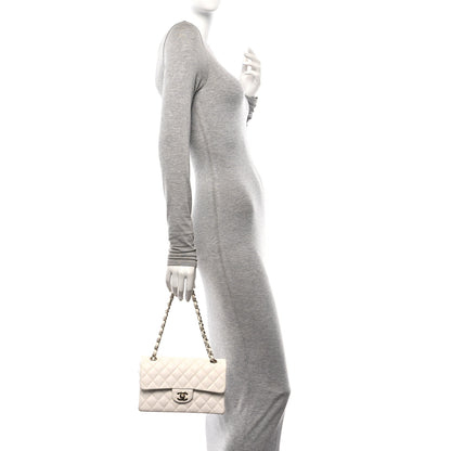 Chanel Caviar Quilted Small Double Flap White 2 of 10